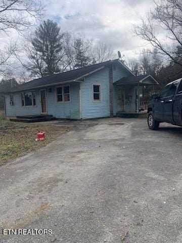 view of front of home