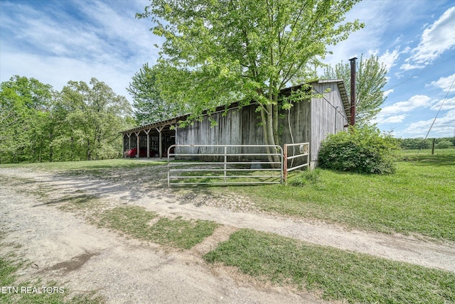 view of stable