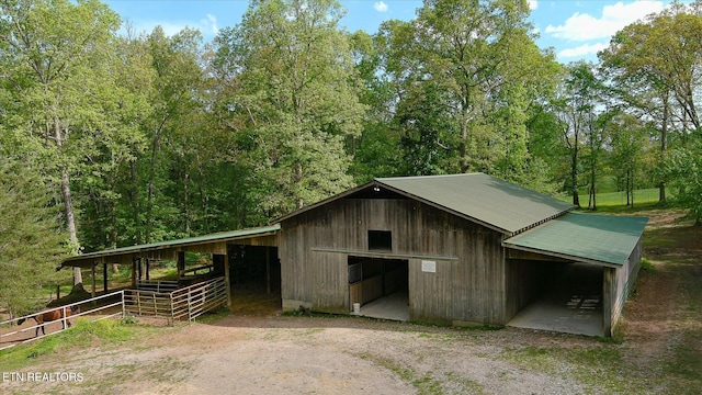 view of stable