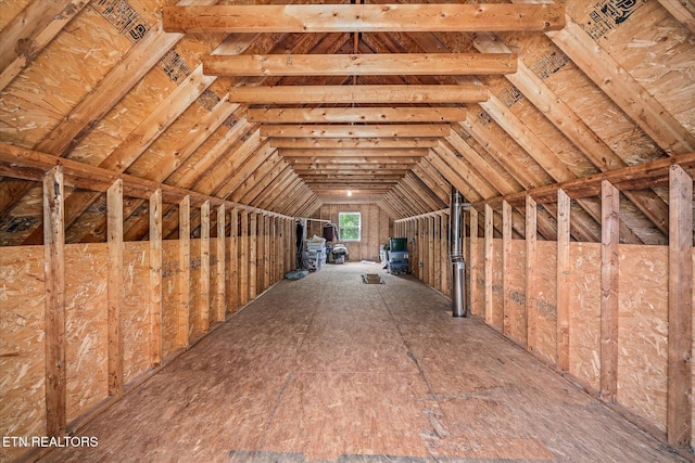 view of attic