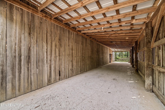 view of horse barn