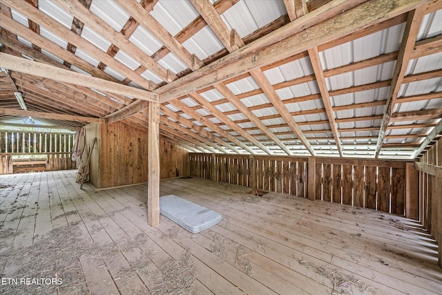 view of attic