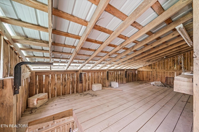 view of attic