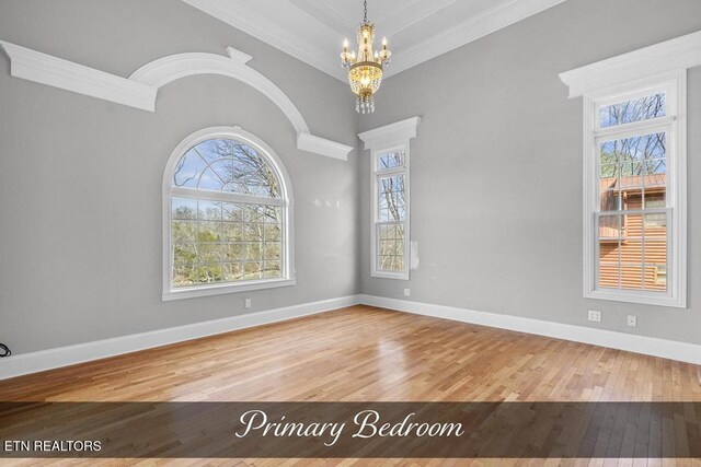 unfurnished dining area featuring plenty of natural light, wood finished floors, and baseboards