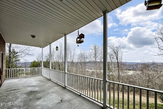 view of balcony