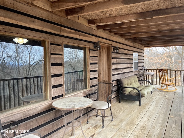 view of wooden terrace