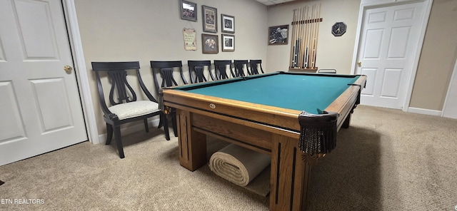 353 Southshore Dr, Greenback, TN 37742 - game room with light carpet, pool table, and baseboards