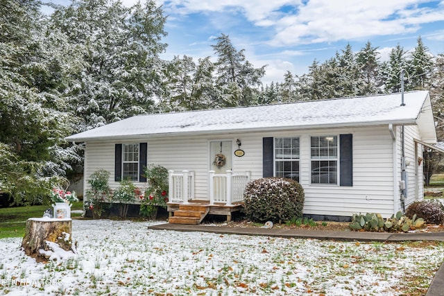 view of front of property