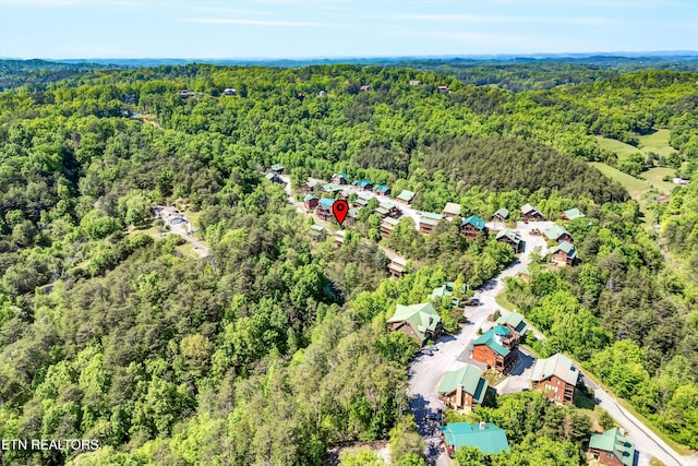 3412 Merlin Way, Pigeon Forge, TN 37862 - aerial view featuring a view of trees