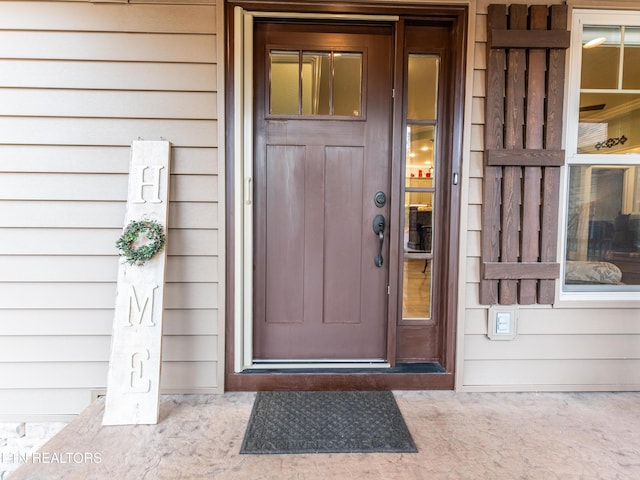 view of entrance to property