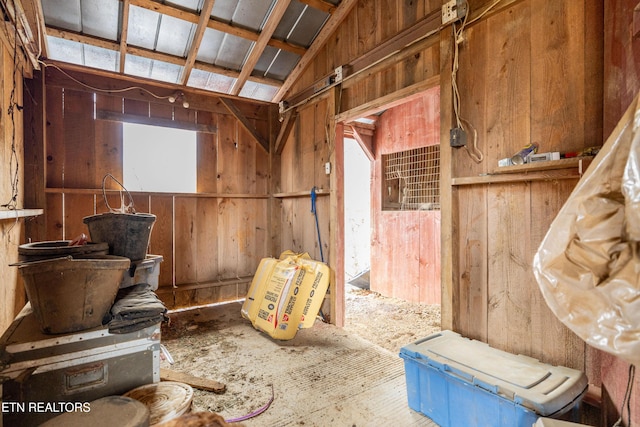 view of storage area