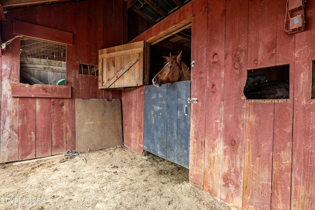 view of horse barn