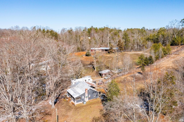 aerial view with a view of trees