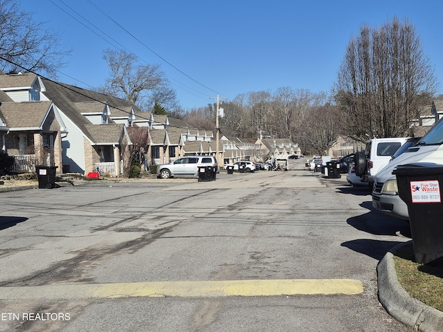 view of street with a residential view