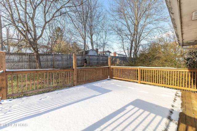 wooden deck with fence