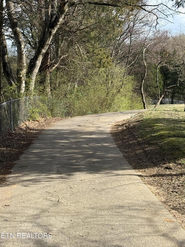 view of road