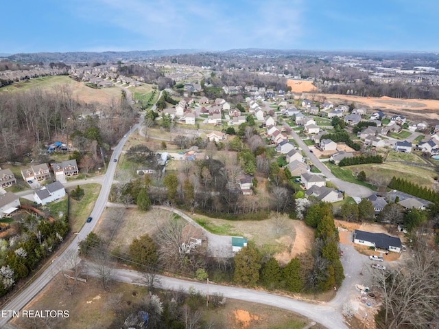 birds eye view of property featuring a residential view