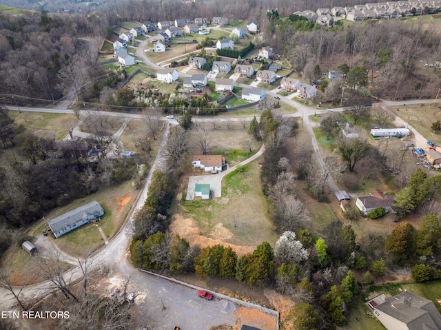 aerial view featuring a residential view