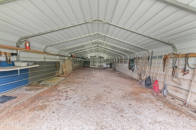 view of horse barn