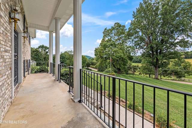 view of balcony