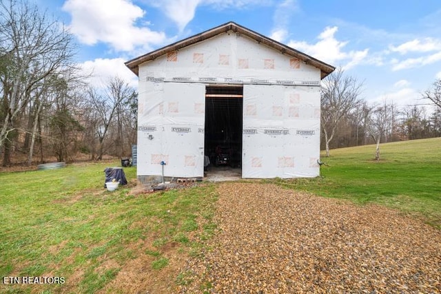 view of outbuilding with an outbuilding