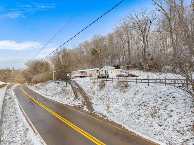 view of road