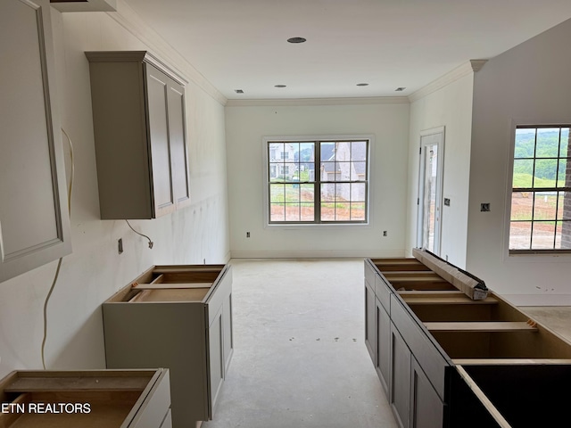 2127 Lantern Park Ln, Knoxville, TN 37932 - kitchen featuring plenty of natural light, ornamental molding, and open floor plan