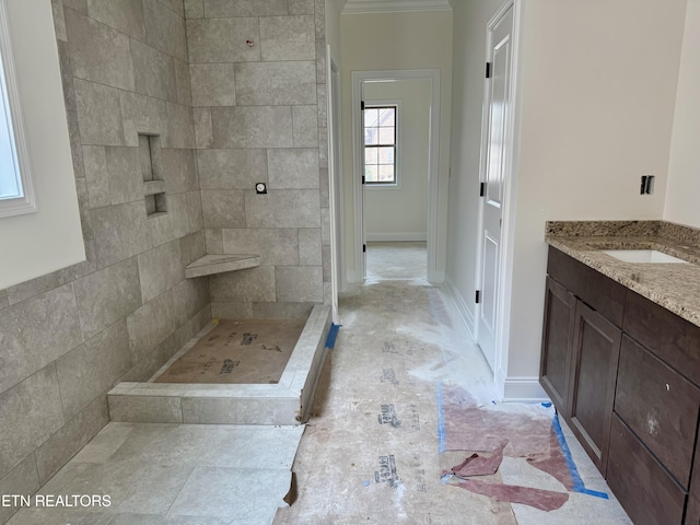 2127 Lantern Park Ln, Knoxville, TN 37932 - full bathroom featuring vanity and a tile shower