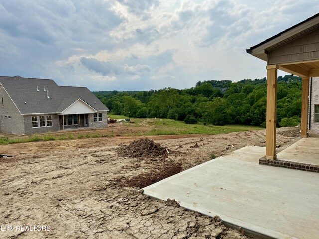 2127 Lantern Park Ln, Knoxville, TN 37932 - view of yard featuring a patio and a view of trees