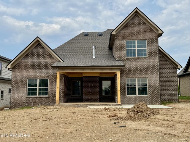 2127 Lantern Park Ln, Knoxville, TN 37932 - rear view of property featuring brick siding and a shingled roof