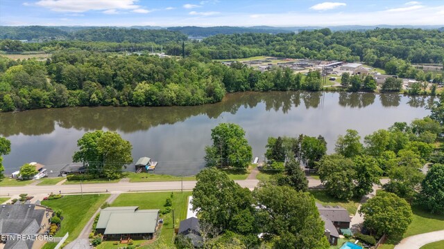 11433 Turkey Creek Rd, Knoxville, TN 37934 - drone / aerial view of a nearby body of water and a forest