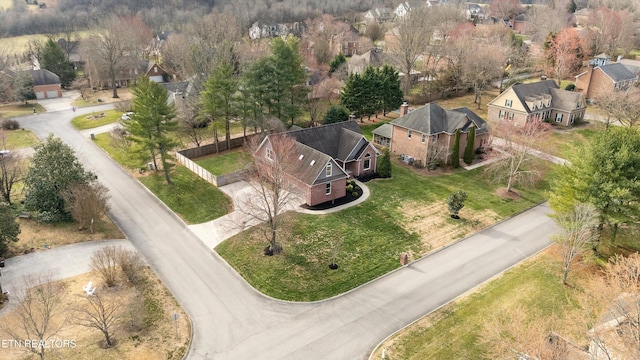 birds eye view of property featuring a residential view