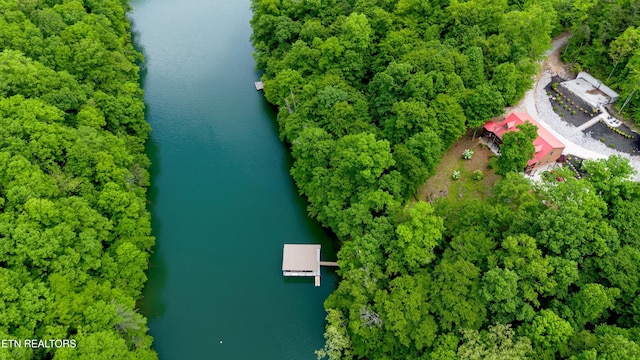 715 Landmark Rd, Jacksboro, TN 37757 - aerial view of property's location with a nearby body of water