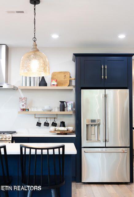 pantry featuring visible vents