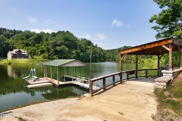 2356 Coaster Way, Sevierville, TN 37876 - dock area featuring a forest view and a water view