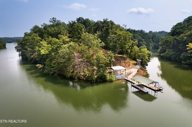 2356 Coaster Way, Sevierville, TN 37876 - drone / aerial view of a nearby body of water and a heavily wooded area