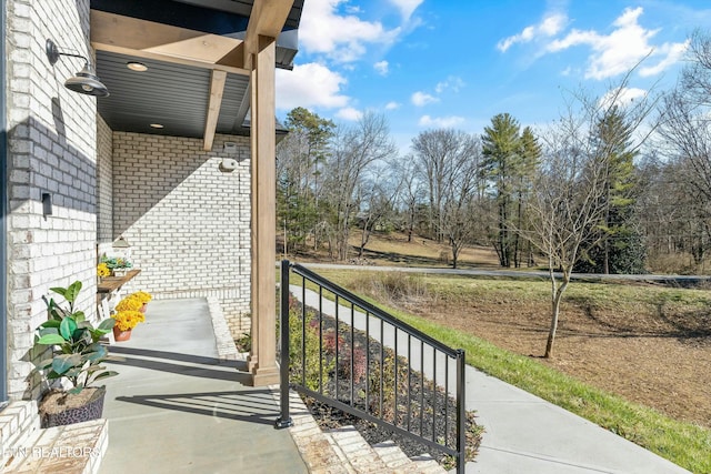 view of balcony