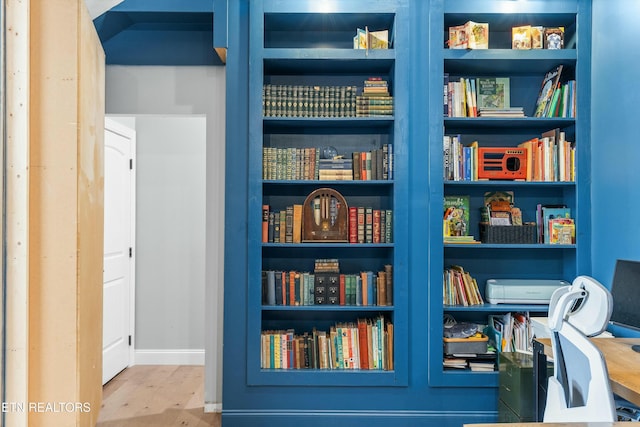 interior details with wood finished floors