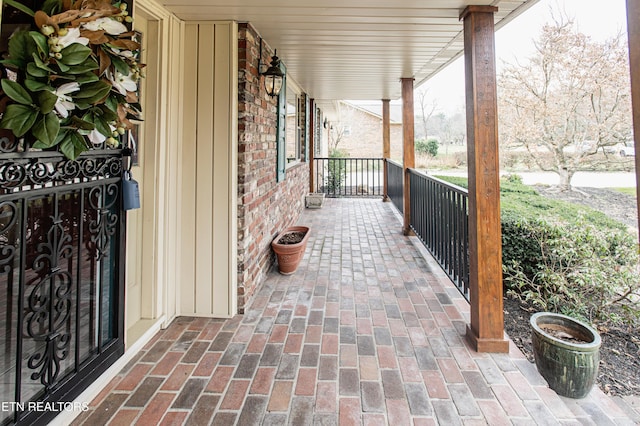 view of patio / terrace featuring covered porch