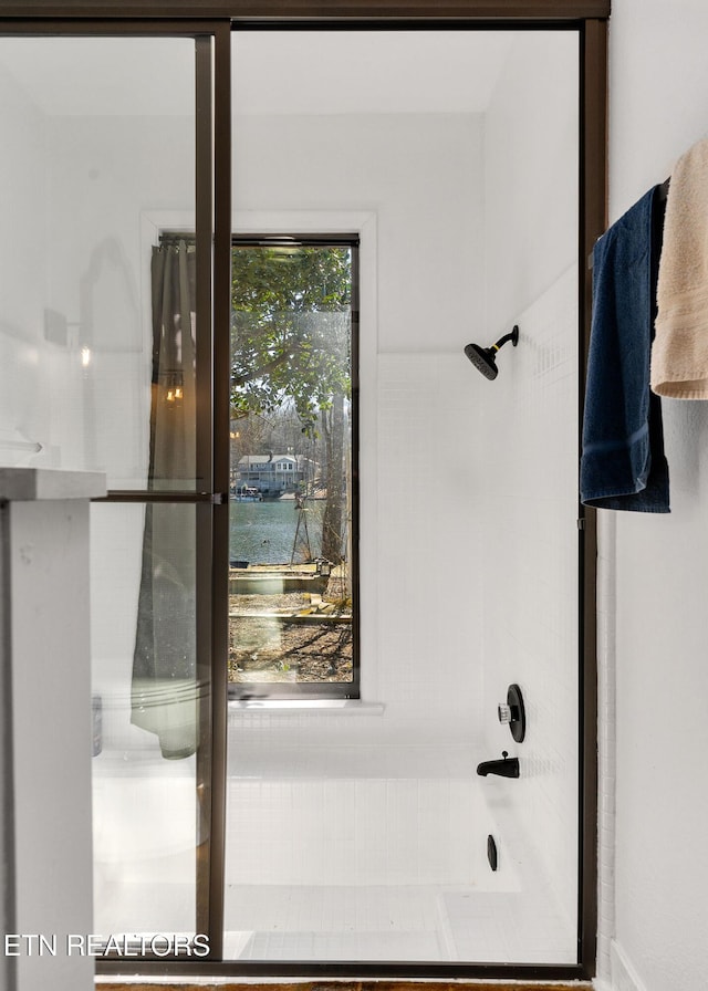 full bathroom featuring shower / bathing tub combination