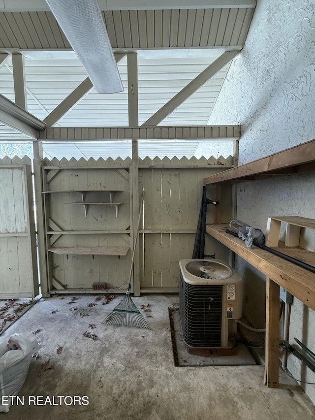 7000 Big Horn Dr Unit A-3, Crossville, TN 38572 - view of patio featuring central AC unit and fence
