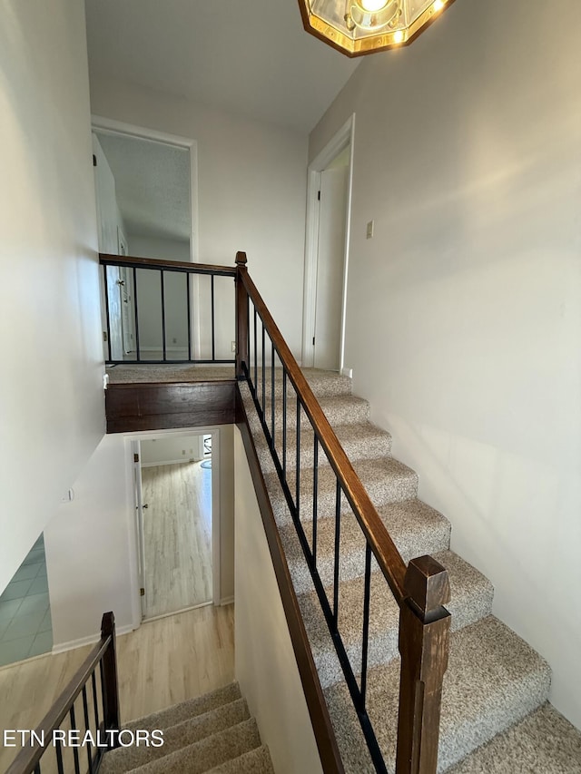 7000 Big Horn Dr Unit A-3, Crossville, TN 38572 - staircase featuring wood finished floors