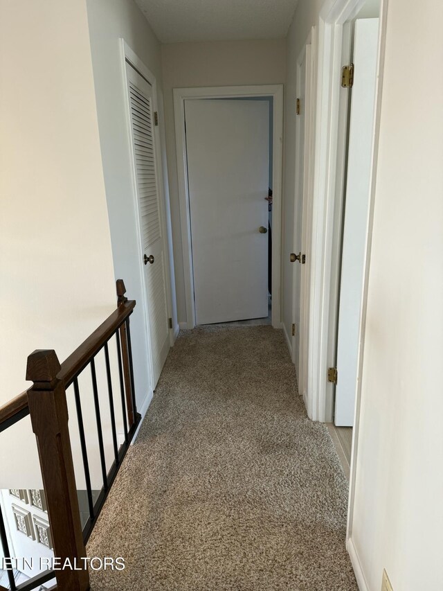 7000 Big Horn Dr Unit A-3, Crossville, TN 38572 - corridor with carpet floors and an upstairs landing