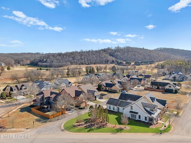 bird's eye view featuring a residential view