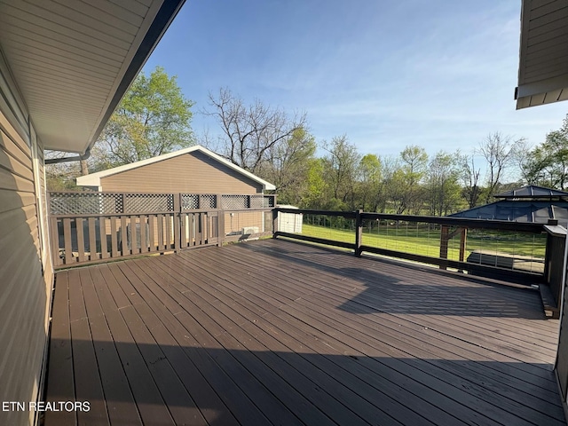 view of wooden terrace