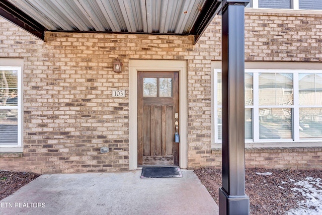 view of entrance to property