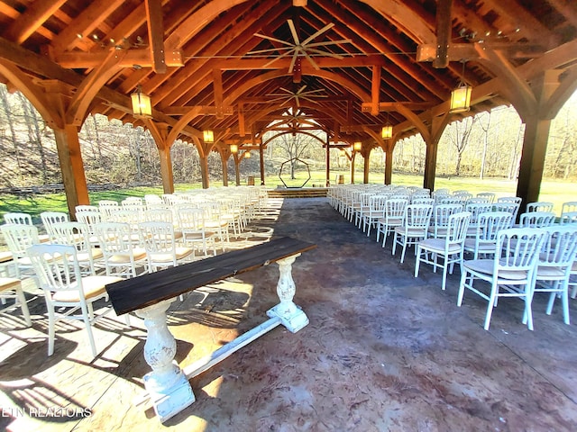 surrounding community with a gazebo