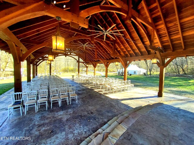 view of home's community with a gazebo