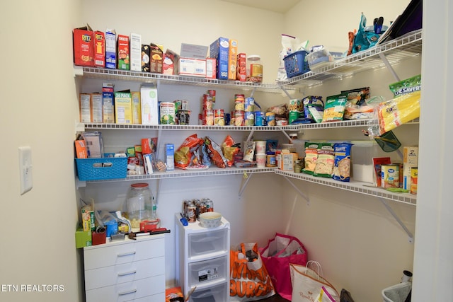 view of pantry