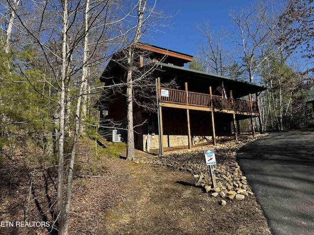 exterior space with a deck